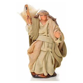 Neapolitan Nativity figurine, man with sack, 6 cm