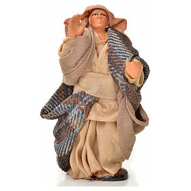 Uomo che da la voce 6 cm presepe napoletano