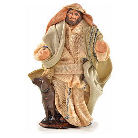 Neapolitan Nativity, Arabian style, man with dog 6cm