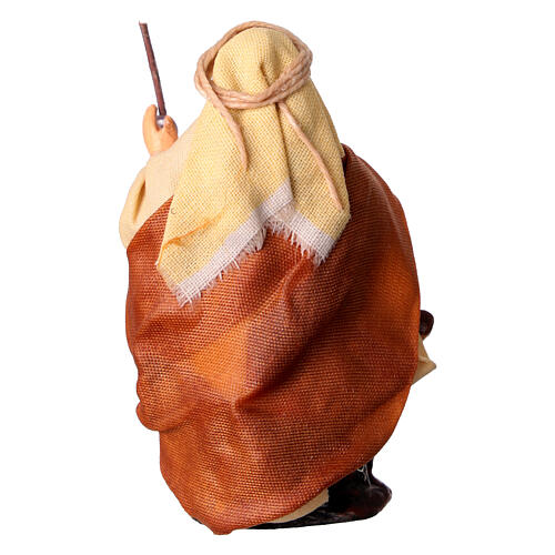 Uomo con cane 6 cm presepe Napoli stile arabo 4