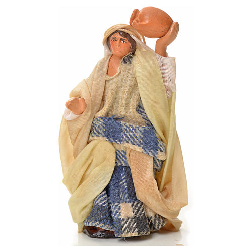 Neapolitan Nativity figurine, man with amphora, 6 cm 1