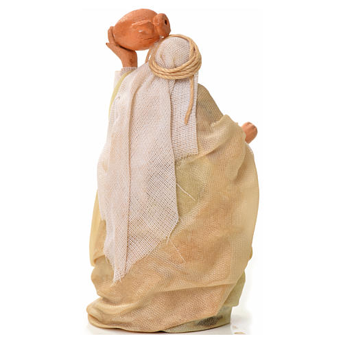 Neapolitan Nativity figurine, man with amphora, 6 cm 2
