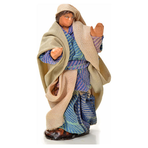Neapolitan Nativity figurine, man walking, 6 cm 1
