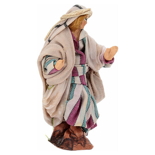 Uomo a passeggio 6 cm presepe napoletano 3