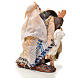 Neapolitan Nativity figurine, man kneeling with sheep, 6 cm s2
