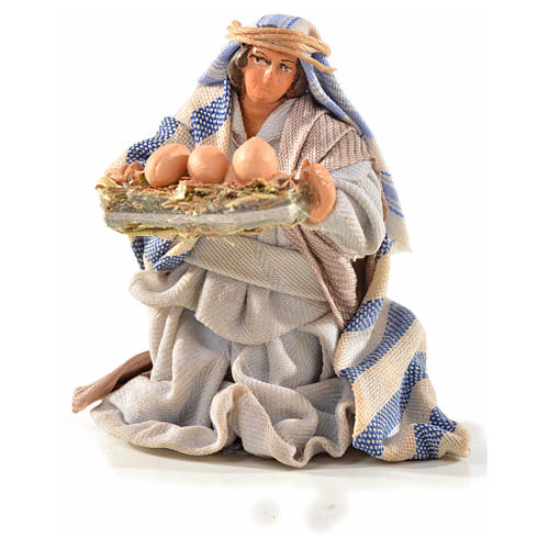 Neapolitan Nativity, Arabian style, man with eggs 6cm 1