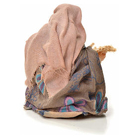 Neapolitan Nativity figurine, woman, beggar 6 cm