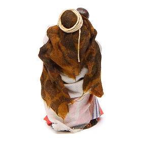 Donna bambino in braccio 6 cm presepe Napoli stile arabo