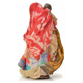 Donna bambino in braccio 6 cm presepe napoletano