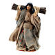 Neapolitan Nativity figurine, woman with bundle, 6 cm s1