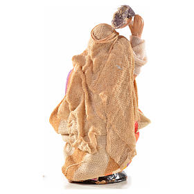 Mulher roupa na cabeça 6 cm presépio napolitano estilo árabe