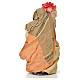 Neapolitan Nativity figurine, woman with cloth basket on head, 6 s2