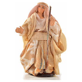 Donna con bastone 6 cm presepe Napoli stile arabo