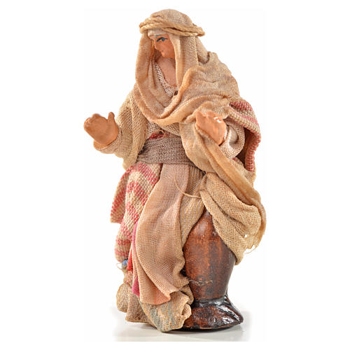 Neapolitan Nativity, Arabian style, woman carrying water 6cm 1