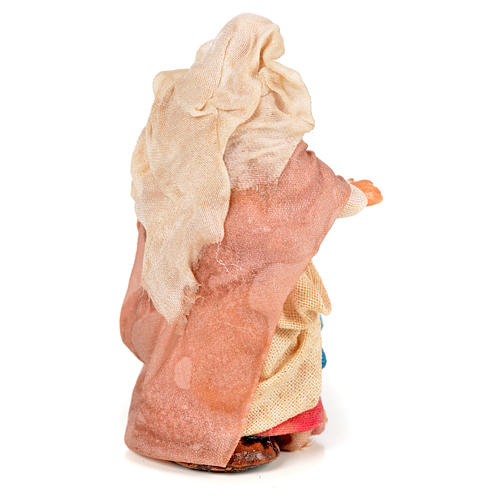 Neapolitan Nativity figurine, woman carrying water amphora, 6 cm 6