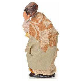 Neapolitan Nativity figurine, woman with cask, 6 cm