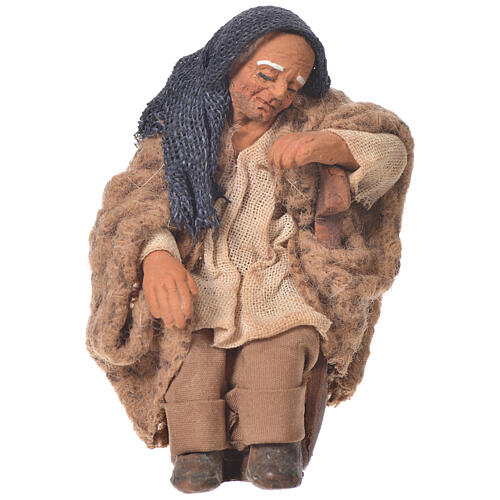 Man sleeping on chair, Neapolitan Nativity 10cm 1