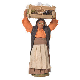 Donna cassetta aglio 10 cm presepe napoletano