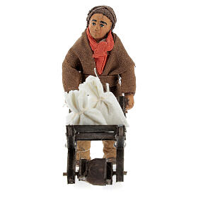 Man with cart, Neapolitan Nativity 10cm