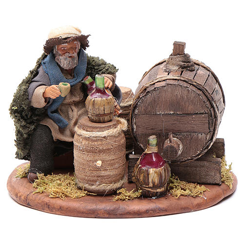 Beone botte legno 10 cm presepe napoletano 1