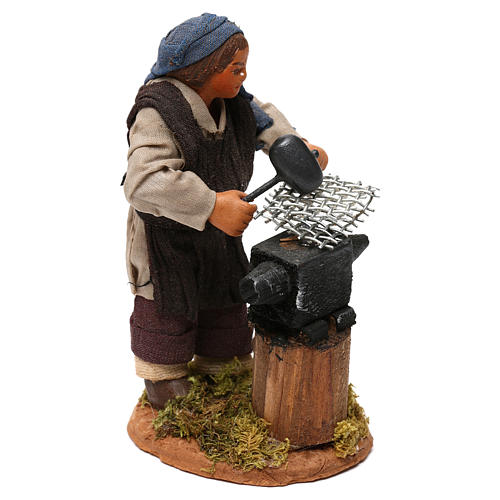 Fabbro con incudine 10 cm presepe napoletano 3