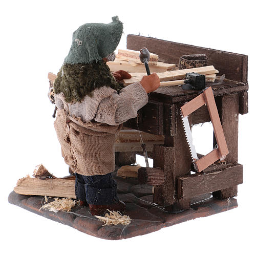 Carpenter with workbench, Neapolitan Nativity 10cm 3