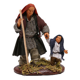 Hombre con niño 12 cm belén Nápoles