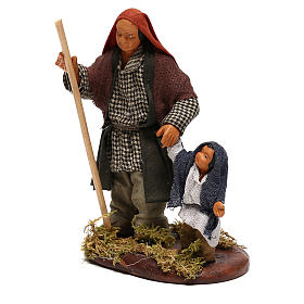 Hombre con niño 12 cm belén Nápoles