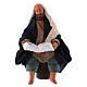 Man reading book, Neapolitan Nativity 10cm s1