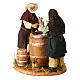 Card players with cask, Neapolitan Nativity 12cm s2