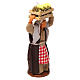 Donna con cassetta di pulcini 12 cm presepe Napoli s3