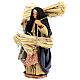 Frau mit Holzbündel 14cm neapolitanische Krippe s2
