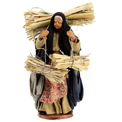 Woman with bundles, Neapolitan Nativity 14cm 1