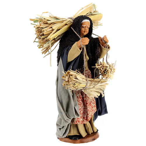 Woman with bundles, Neapolitan Nativity 14cm 3