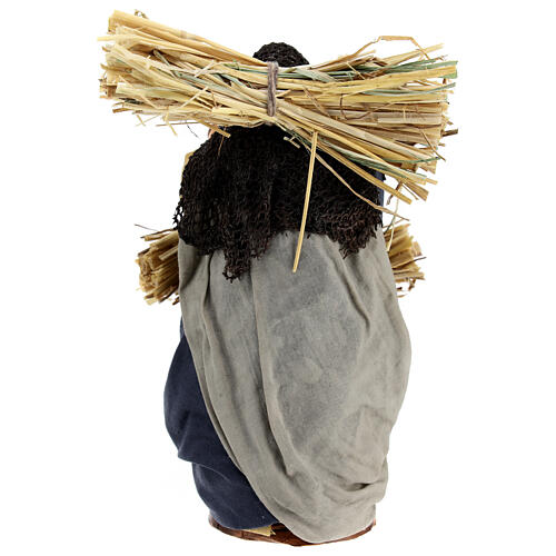 Woman with bundles, Neapolitan Nativity 14cm 4