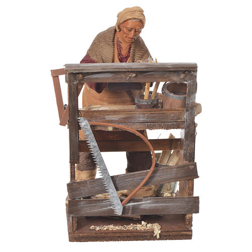 Carpenter with plane, Neapolitan Nativity 14cm 1