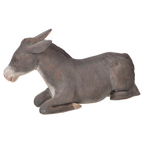 Asino terracotta 24 cm presepe napoletano