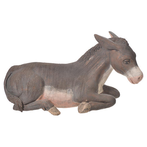 Donkey in terracotta, Neapolitan Nativity 24cm 1