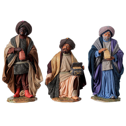 Drei Heilige Könige 24cm neapolitanische Krippe 11