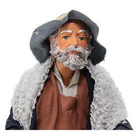 Uomo con zappa 24 cm presepe napoletano