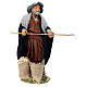 Homem com enxada para presépio napolitano com figuras altura média 24 cm s3