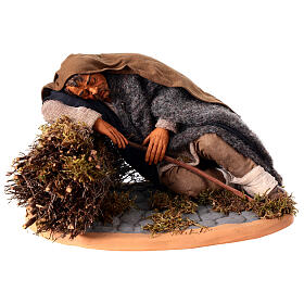 Sleeping man, Neapolitan Nativity 30cm