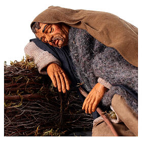 Sleeping man, Neapolitan Nativity 30cm