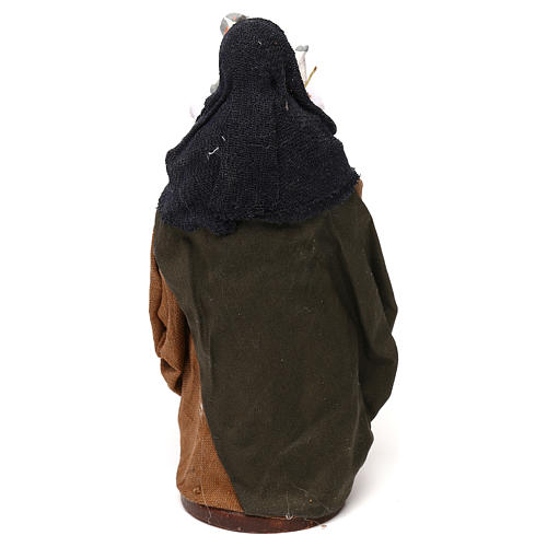 Donna cesto di gattini 12 cm presepe Napoli 3