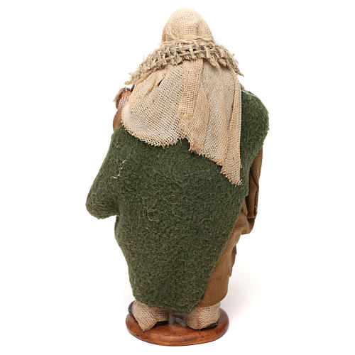 Milchmann mit Glas Flaschen 12cm neapolitanische Krippe 3