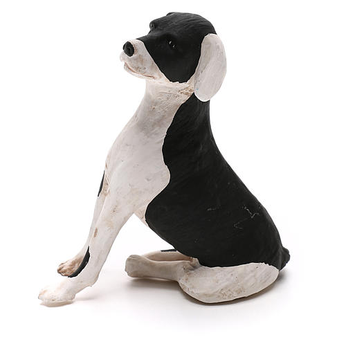 Sitzender Hund 24cm neapolitanische Krippe 1
