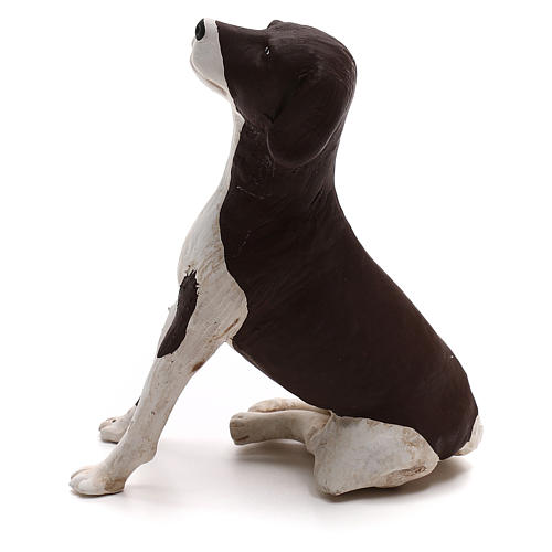 Sitzender Hund 24cm neapolitanische Krippe 5