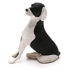 Perro sentado 24 cm terracota belén Nápoles