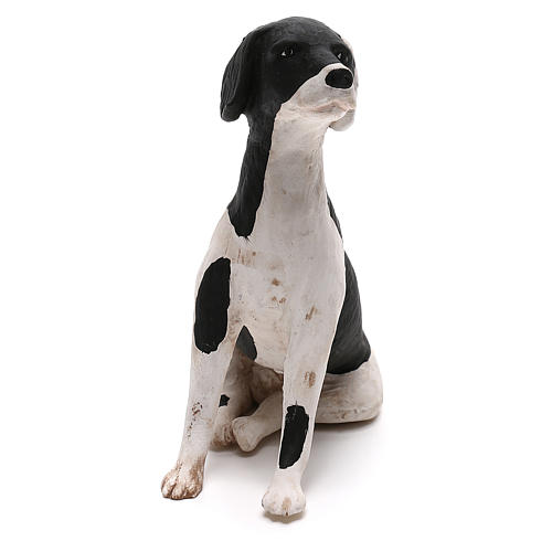 Cane seduto 24 cm terracotta presepe Napoli 2