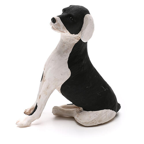Cachorro sentado para presépio napolitano com figuras altura média 24 cm 1